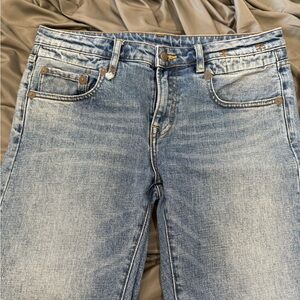 R13 BOY STRAIGHT, SIZE 28, EXCELLENT CONDITION, LIGHT BLUE, JAPANESE FABRIC